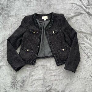 CHANEL Black Tweed Jacket